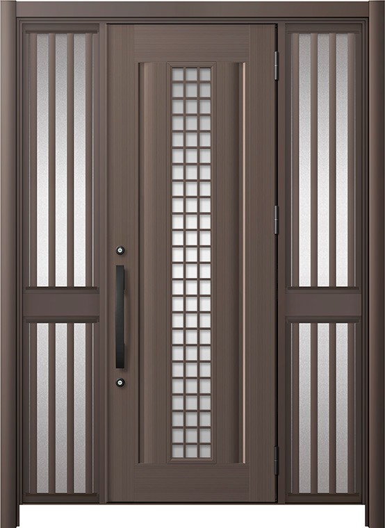 リシェント部屋の入り口部屋の入り口3 軽銀遣りかた / 手動 両袖飾りつけ-中桟付き郵便うけなし_ランマなし C20N型(軽銀色) 特注 W：1,170～1,895粍 × H：1,738～2,438粍 LIXIL TOSTEM
