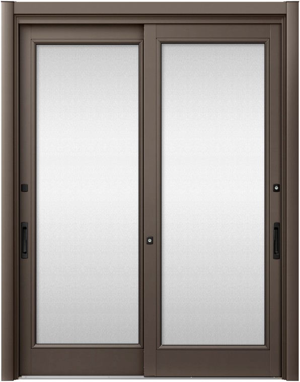 リシェント玄関引戸2 2枚建てランマなし PG仕様 P20型 アルミ色 CAZASキータイプ 特注サイズ W：1,195～1,860mm × H：1,982～2,277mm LIXIL TOSTEM