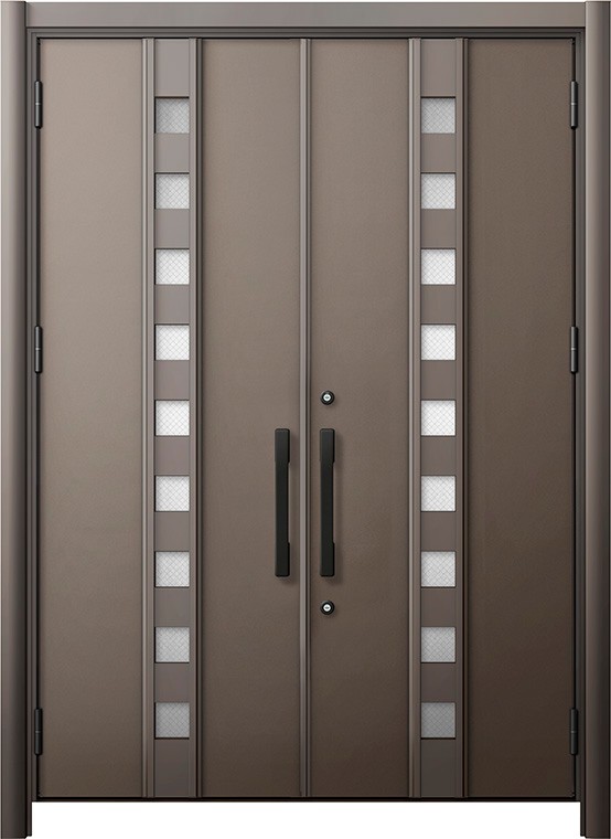 リシェント 入り口・入口部屋の入り口3 防火 K2操作手順 M28型 軽銀色 両開き 特注大きさ W：1,376～1,873粍 × H：1,839～2,489粍 取りまかなう工法 LIXIL リクシル TOSTEM トステム
