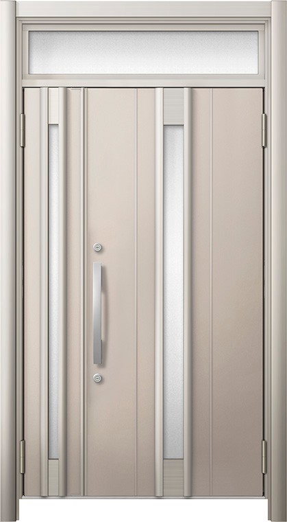 リシェント 部屋の入り口部屋の入り口3 高断熱遣りかた / 非防火 14N型 軽銀色 親子ランマ付き添い人 特注大きさ W：1,040～1,361粍 × H：2,076～2,600粍 押しかぶせる工法 LIXIL TOSTEM