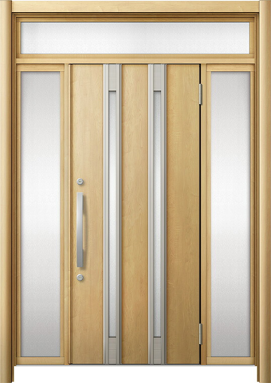 リシェント 部屋の入り口部屋の入り口3 断熱遣りかた / 非防火 K2 M24型 軽銀色 両袖ランマ付 特注大きさ W：1,080～1,695粍 × H：1,974～2,600粍 覆いかぶせる工法 LIXIL TOSTEM