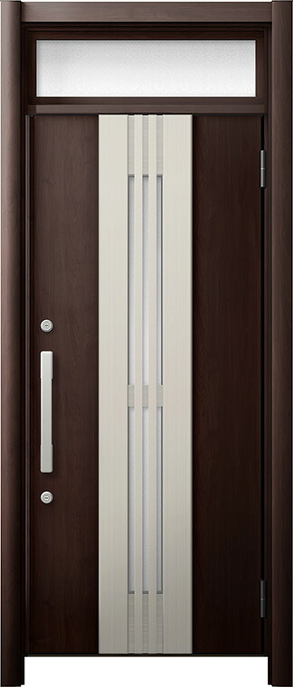リシェント 部屋の入り口部屋の入り口3 断熱遣りかた / 非防火 K4 M84型 肌理調  片食い違いランマ付 特注大きさ  W：814～977粍 × H：2,074～2,600粍 押しかぶせる工法 LIXIL TOSTEM