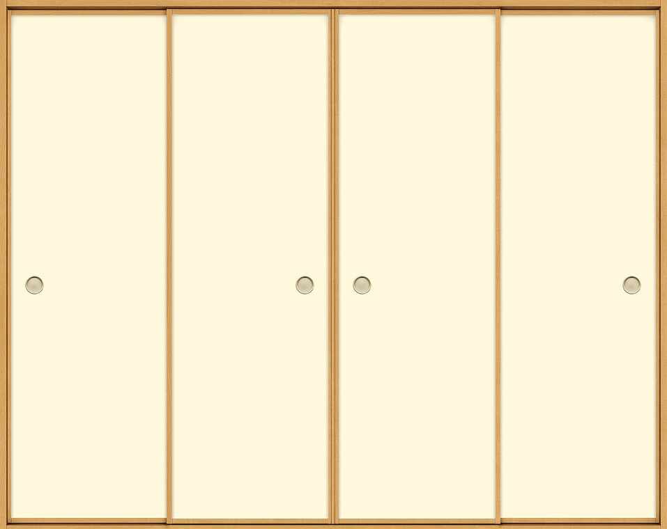 特注 和襖 引戸 引き違い4枚建て SCHF-AF5 在来工法 ノンケーシング付枠 W：1,192-3,992mm &times; H：385-2,045mm 新和風 DIY リフォーム｜Clair（クレール）店