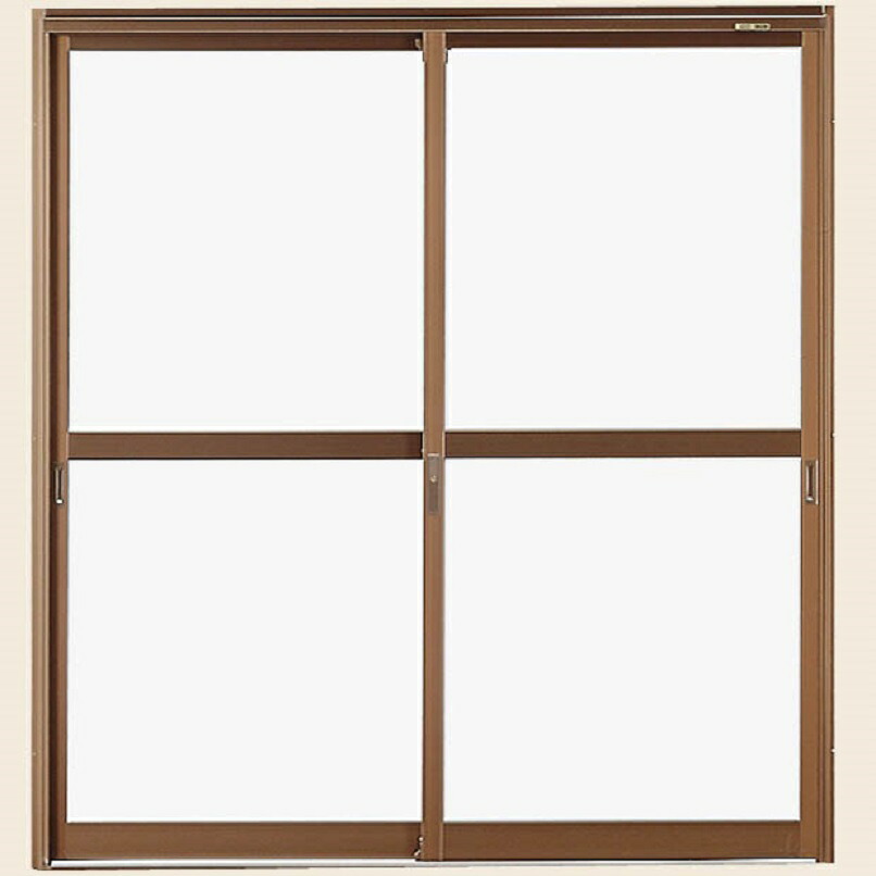 店舗引戸 半外付型 2枚建て 中桟付き ランマなし 16518 W：1,690mm × H：1,818mm 店舗 引戸 土間 LIXIL リクシル TOSTEM トステム
