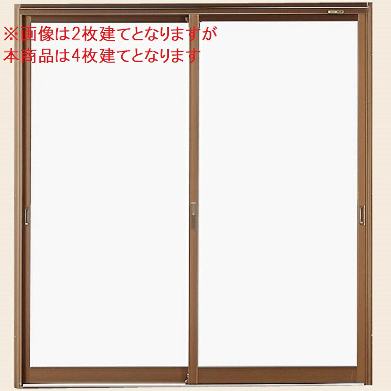 店舗引戸 半外付型 4枚建て 1枚ガラス仕様 ランマなし 34720 W：3,510mm × H：2,000mm 店舗 引戸 土間 LIXIL リクシル TOSTEM トステム 68,778円