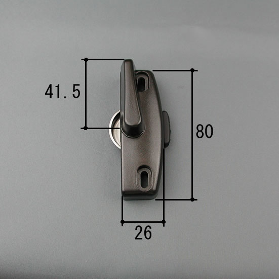 三協 アルミ 旧立山 アルミ窓・サッシ部品:引違い窓:クレセント（右勝手）:クレセント(WB7386R0-BK) DIY リフォーム