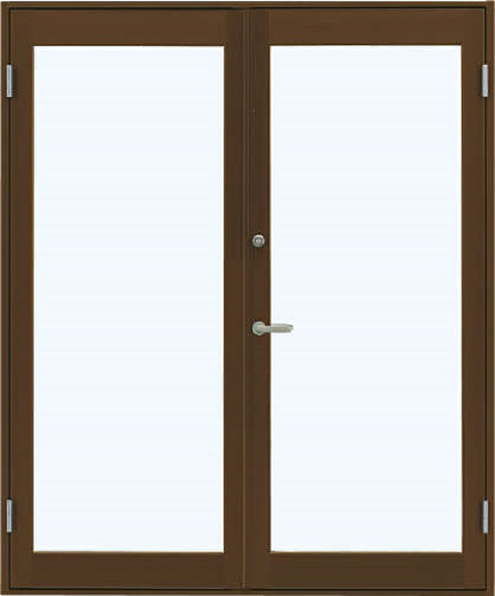 7TD 店舗ドア 両開き ランマなし 1ロック仕様 単板ガラス 中桟なし W：1,690mm × H：2,018mm 店舗 土間納まり YKK AP