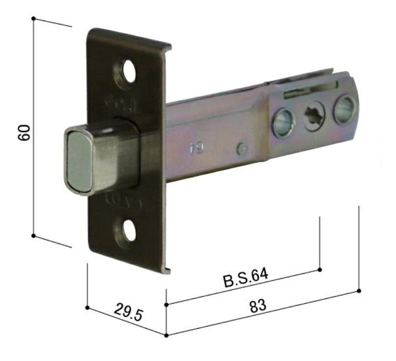 補助錠ケース本体 / 1個入り HH-J-0004 交換用 部品 YKK AP
