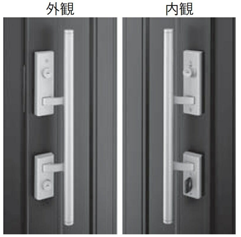 プッシュプル錠セット / 1セット入り KAG-D-N1612A-R / KAG-D-N1612A-L 交換用 部品 YKK AP