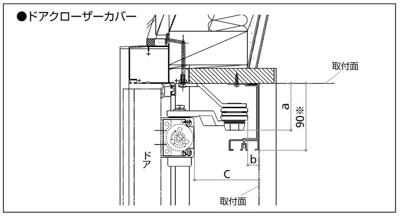楽天市場】ドアクローザーカバー 横引き収納網戸XMA MW