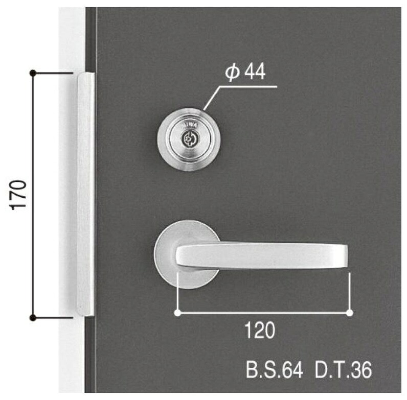 レバーハンドル錠セット / 1セット入り HH-J-0696U9 / HH-J-0697U9 交換用 部品 YKK AP