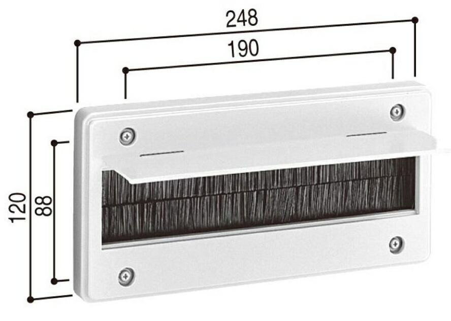 内部ポスト口 / 1個入り HH-K-39500 交換用 部品 YKK AP