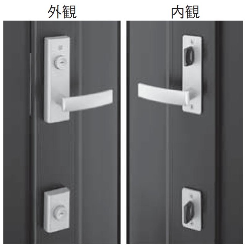 レバーハンドル錠セット / 1個入り KAG-D-1611A 交換用 部品 YKK AP