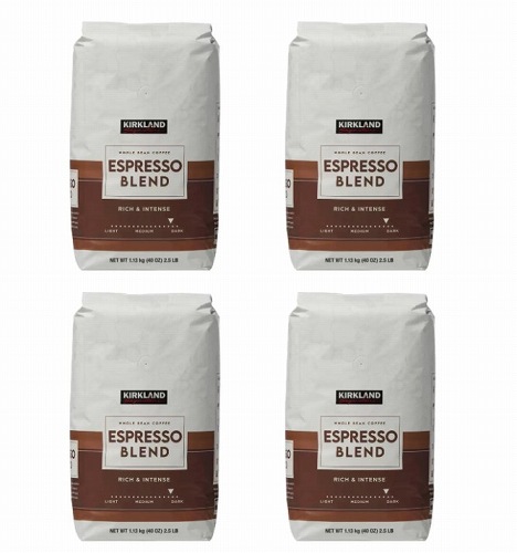 Kirklandカークランドシグネチャー エスプレッソブレンド コーヒー（豆）1.13kg 4袋セット cos1726068x4 コストコ COSTCO 水 ソフトドリンク コーヒー コーヒー豆 おしゃれ シンプル 北欧 かわいい｜株式会社クレール
