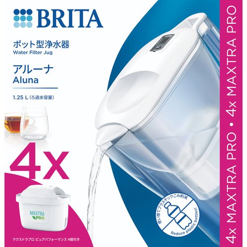 ブリタ ポット型浄水器 アルーナ マクストラプロ カートリッジ4個付き cost61830