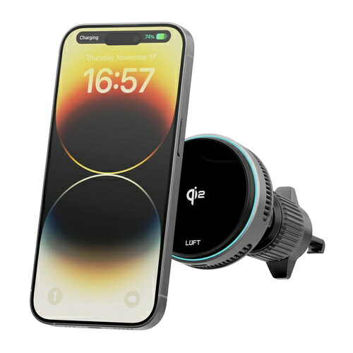 LUFT Qi2対応 ワイヤレス車載充電器 cost75545