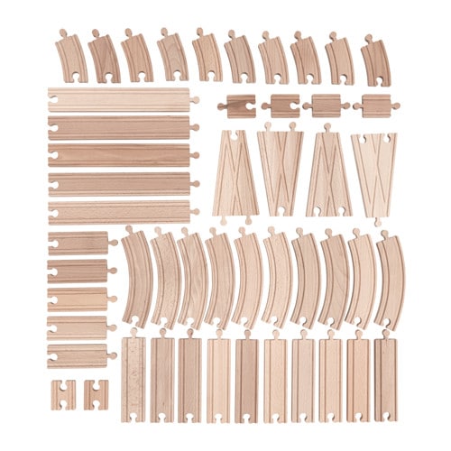 IKEA イケア レール50点セット z90320078 LILLABO リラブー 乗り物のおもちゃ 【全商品オープニング価格特別価格】 おしゃれ 72%OFF 北欧 かわいい 線路 シンプル 電車