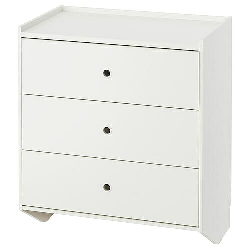 IKEA イケア ラックネス チェスト 引き出しx3 ホワイト 壁取り付け型 69x78cm m30587867 RACKNAS インテリア 寝具 収納 収納家具 タンス チェスト おしゃれ シンプル 北欧 かわいい