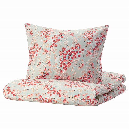Ikea イケア 掛け布団カバー 枕カバー マルチカラー フローラルパターン0x0 50x60cm M Klibbglim 送料無料 Ikea イケア 北欧ベッド寝具 シーツ カバー Rentmy1 Com