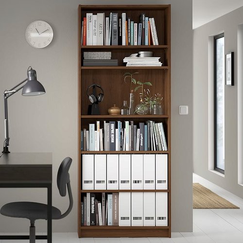 IKEA イケア 本棚 ブラウン ウォールナット調 80x28x202cm big30508653 