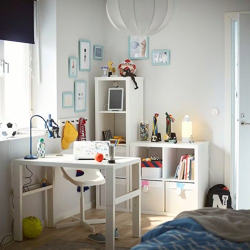 送料無料 新品 Ikea イケア シェルフユニット ホワイト 42x147cm Big Kallax カラックス Fucoa Cl