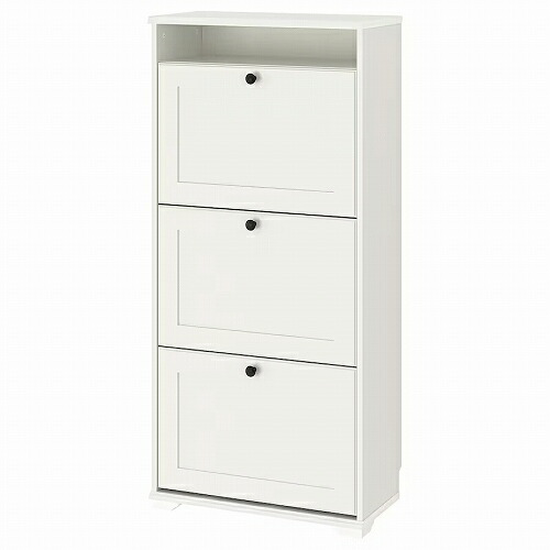 楽天市場】IKEA イケア シューズボックス3段 ホワイト