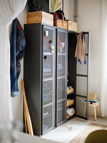 IKEA 壁面収納 左開き 収納家具 リビング収納 収納家具 リビング収納