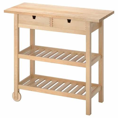 【IKEA】BEKVÄM ベクヴェーム 木製ワゴン BEKVÄM ベクヴェーム キッチンワゴン, バーチ, 58x50 cm - IKEA