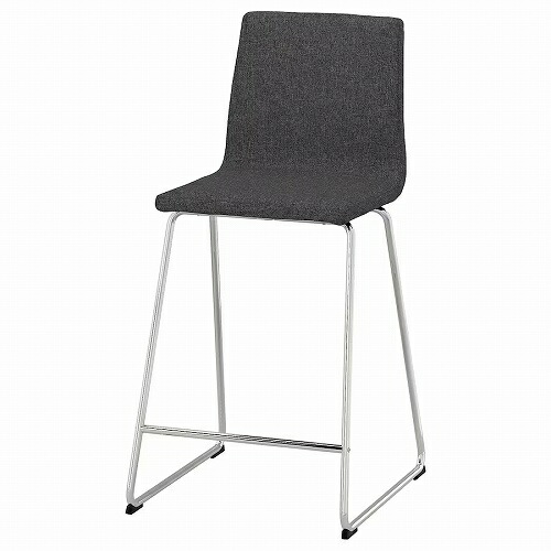 楽天市場】IKEA イケア バースツール 背もたれ付き ブラック