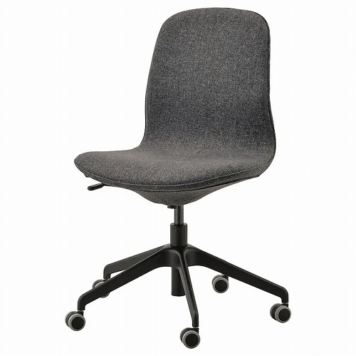 【セット商品】IKEA イケア 会議用チェア グンナレド ダークグレー ブラック big99177575 LANGFJALL ロングフィェル インテリア オフィス家具 イス 椅子 デスクチェア 学習チェア おしゃれ シンプル 北欧 かわいい