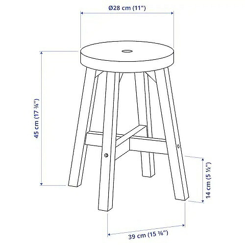 IKEA イケア　スコグスタ スツール　アカシア材　45cm IKEA イケア スツール アカシア材 45cm n00305478 SKOGSTA