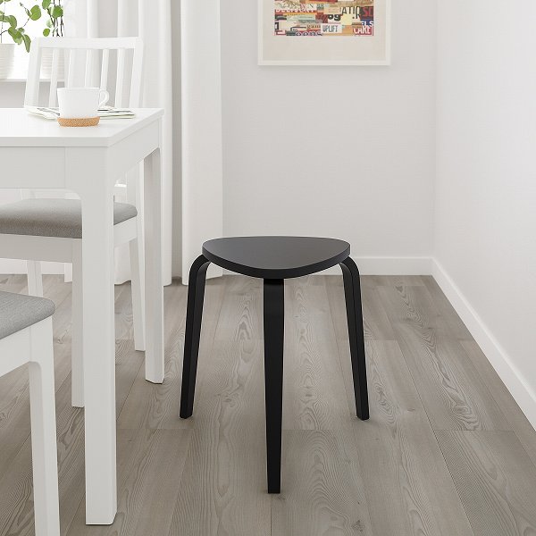 楽天市場 Ikea イケア スツール ブラック N50434977 Kyrre シルレ 株式会社クレール