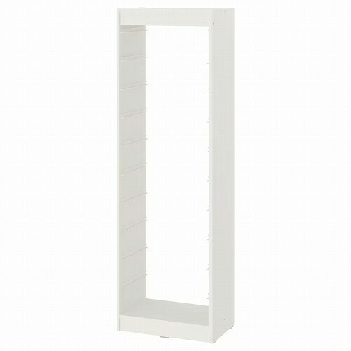 IKEA イケア TROFAST トロファスト フレーム ホワイト 46x30x146cm big60351429 インテリア 収納家具 押入れ収納 収納ケース ボックス おしゃれ シンプル 北欧 かわいい｜株式会社クレール