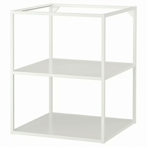 IKEA イケア ベースフレーム 棚板付き ホワイト 60x60x75cm m60481628 ENHET エーンヘート インテリア 収納家具 キッチン収納 レンジボード おしゃれ シンプル 北欧 かわいい 部品