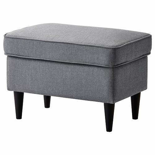 楽天市場】IKEA イケア オットマン 収納付き 籐 チャコール