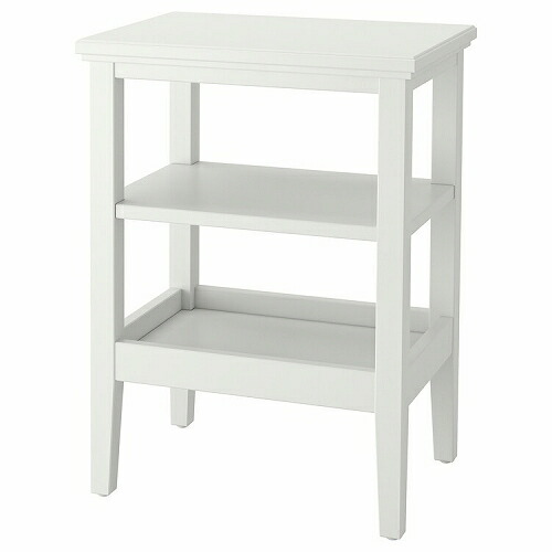 IKEA イケア サイドテーブル ホワイト 白 46x36cm m80496049 IDANAS イダネス インテリア 家具 机 ナイトテーブル おしゃれ シンプル 北欧 かわいい｜株式会社クレール