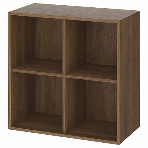 【楽天市場】IKEA イケア キャビネット 4コンパートメント ブラウン ウォールナット調 70x35x70cm m90574584 EKET