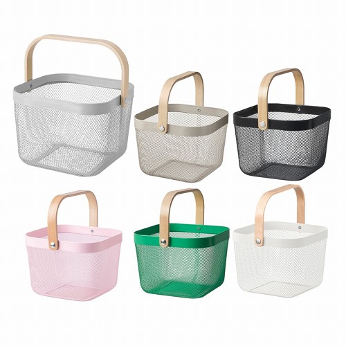 イケア　ボーアクセル　メッシュ　バスケット　かご　DYE 収納ケース ホワイト 楽天市場】IKEA イケア メッシュバスケット かご ホワイト 白