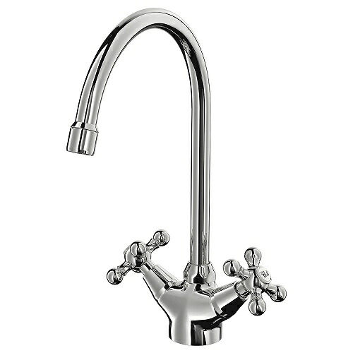IKEA イケア ダブルハンドルキッチン混合栓 クロムメッキ m30495518 EDSVIK エドスヴィク 洗面用設備 洗面用水栓金具 おしゃれ シンプル 北欧 かわいい｜株式会社クレール