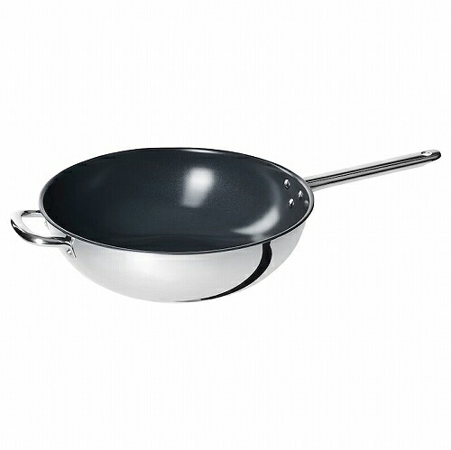 IKEA イケア 中華鍋 ステンレススチール こびりつき防止加工 32cm m90580716 IKEA 365