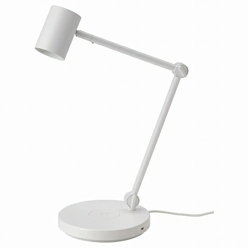 IKEA イケア ワークランプ ワイヤレス充電機能付き ホワイト 白 m80448609 NYMANE ニーモーネ インテリア 照明器具 デスクライト テーブルランプ おしゃれ シンプル 北欧 かわいい オフィス｜株式会社クレール