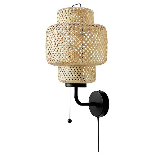 IKEA イケア ウォールランプ 竹 ハンドメイド m80551210 SINNERLIG スィネリグ インテリア 寝具 収納 ライト 照明器具 壁掛け照明 ブラケットライト おしゃれ シンプル 北欧 かわいい