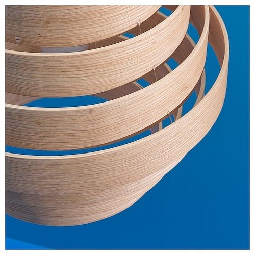 IKEA イケア ペンダントランプシェード ホワイトステインオーク材突き