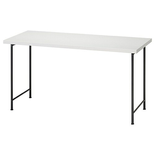 IKEA イケア デスク ホワイト/ブラック 140×60cm big89563831 LAGKAPTEN ラグカプテン インテリア 寝具 収納 ユニットデスク おしゃれ シンプル 北欧 かわいい