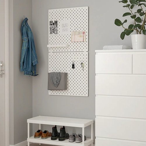 IKEA イケア 有孔ボード ホワイト 白 サイズ 56x56cm n30320806 SKADIS