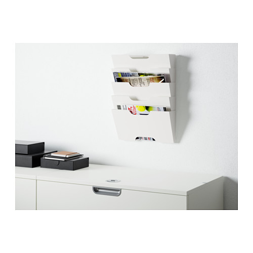 Clair Kobe Ikea Ikea Kvissle Wall Newspaper Rack White 40198018