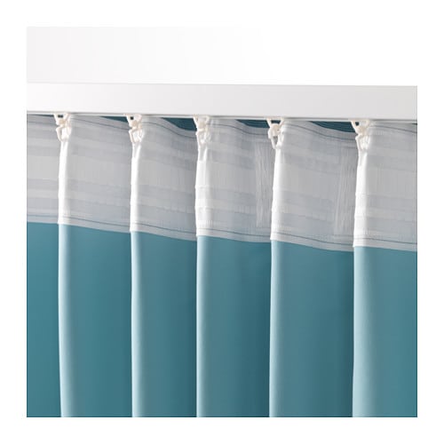 Clair Kobe Ikea Ikea Vilborg ヴィルボリカーテン One Set Turquoise
