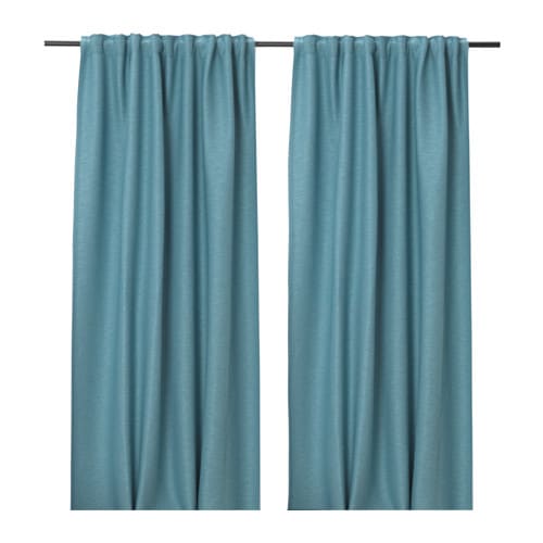 Clair Kobe Ikea Ikea Vilborg ヴィルボリカーテン One Set Turquoise