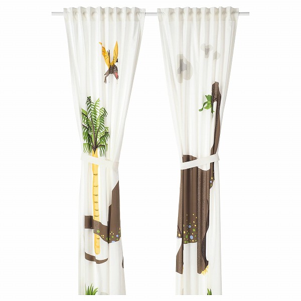 楽天市場 Ikea イケア カーテン タッセル付き 1組 恐竜 ブロントサウルス1x250cm N Jattelik 株式会社クレール