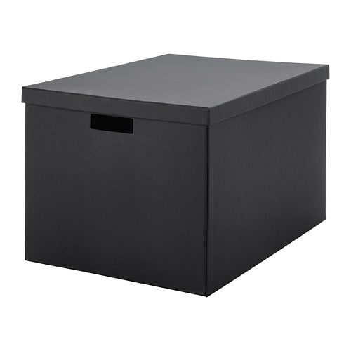楽天市場 Ikea イケア Tjena 収納ボックス ふた付き ブラック 黒 35x50x30cm Z 株式会社クレール